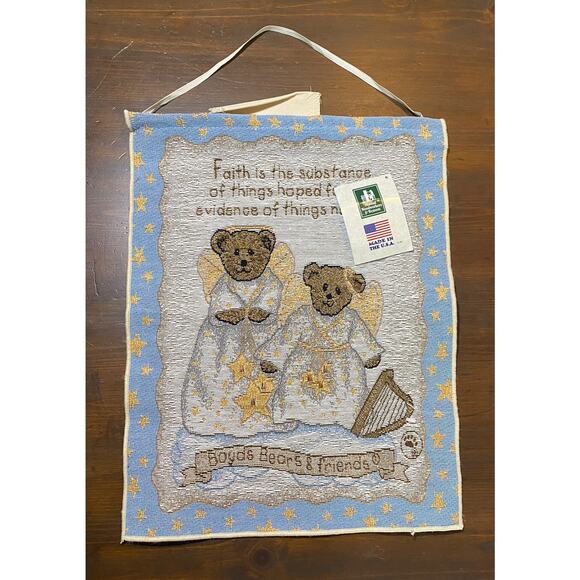NWT The Boyd's Bear Collection Manual Woodworkers 2 Bear Angels Faith Tapestry - Picture 13 of 13